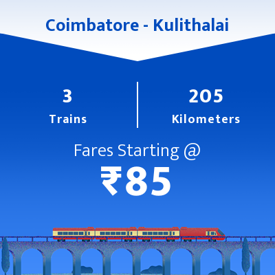 Coimbatore To Kulithalai Trains
